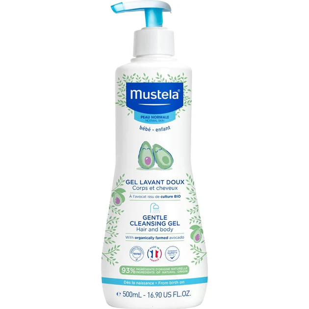 Mustela Gentle Cleansing Gel, 500 ml (Pack of 1)